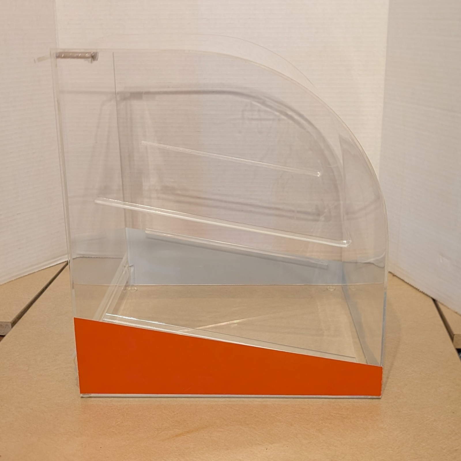 Otis Spunkmeyer Bakery Display Case Countertop Clear Dome Rear Door (no tray)