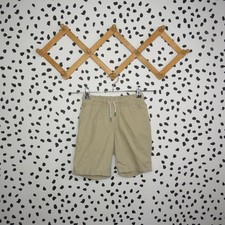 Cat  Jack Solid Tan 100 Cotton Drawstring Boys Shorts Size Small