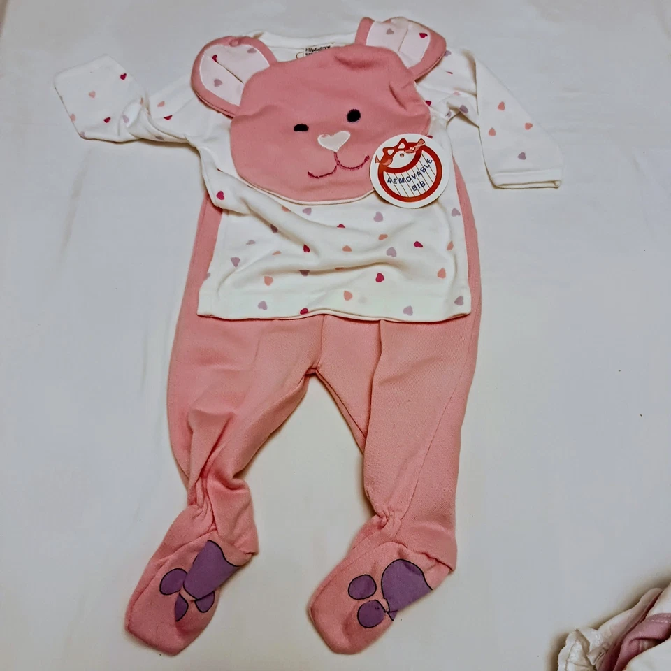 Винтажный Лот одежды для девочек 1980-х Healthtex/Carters/Tiny Tots пастель неношеная новая с ценниками  - Изображение 4 из 4