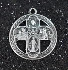 VINTAGE STERLING SILVER RELIGOUS PENDANT I AM CATHOLIC PLEASE CALL A PRIEST 6g