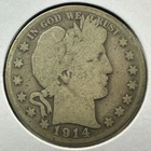 1914-S 50C Barber Half Dollar, Contains 0.3617oz of SILVER (88260)