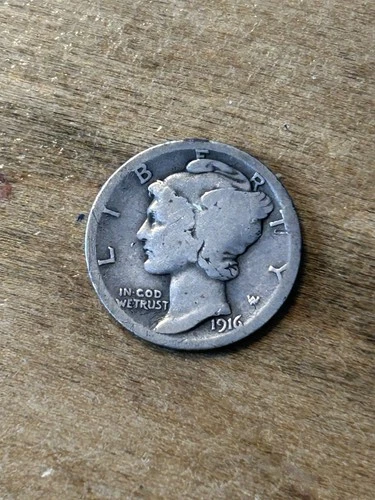1916S Mercury Dime VG