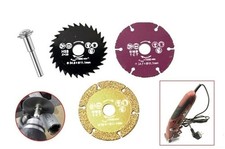 SET 3 DISCHI DA TAGLIO METALLO PIETRA CERAMICA 55 mm X SEGA VERTICALE E TRAPANO