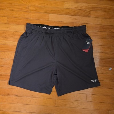 REEBOK SHORTS MEN'S 2XL SKIM 7'' ACTIVE WORK OUT ATHLETIC FIT CHOOSE COLOR  NWT