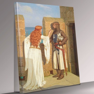 Der Schatten Leinwandbild, Edmund Blair Leighton Leinwand Wandbild Bild