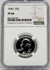 1959 Washington Quarter, Proof, 25c - Graded NGC PF66