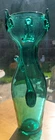 MCM Blenko Glass Cat Pussycat Green Glass Pitcher 1955 13"