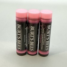 Burt's Bees 0.15 ounce Tinted Lip Balm Lot Of 3 Sealed Pink Blossom