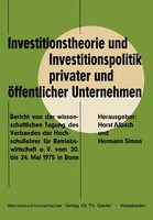 Helmut Diederich (U. A.) | Investitionstheorie Und Investitionspolitik...