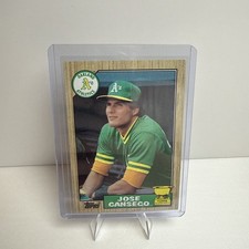1987 Topps - Jose Canseco #620 Athletics Rookie All Star Gold Cup