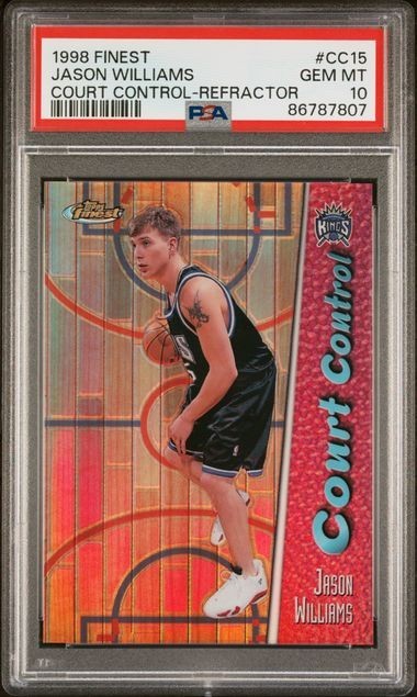 1998-99 Finest Jason Williams Court Control Refractor RC #d 092/150 PSA 10 Pop 5