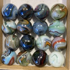 16X D.A.S. Mixed Runs Marbles Oxblood Adventurine  Blemished Beauties Mm9