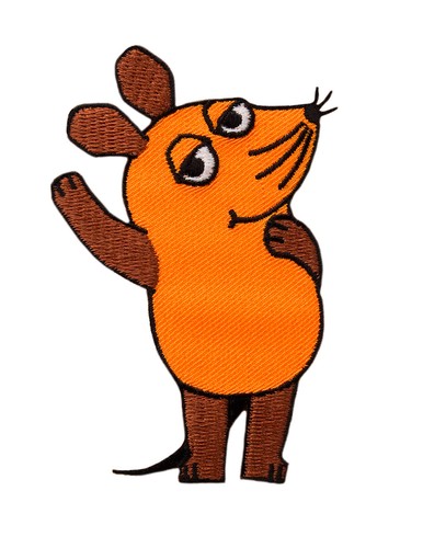 Sendung mit der Maus und dem Elefanten Applikation Flicken, Aufbügeln, Aufnähen - Bild 2 von 3