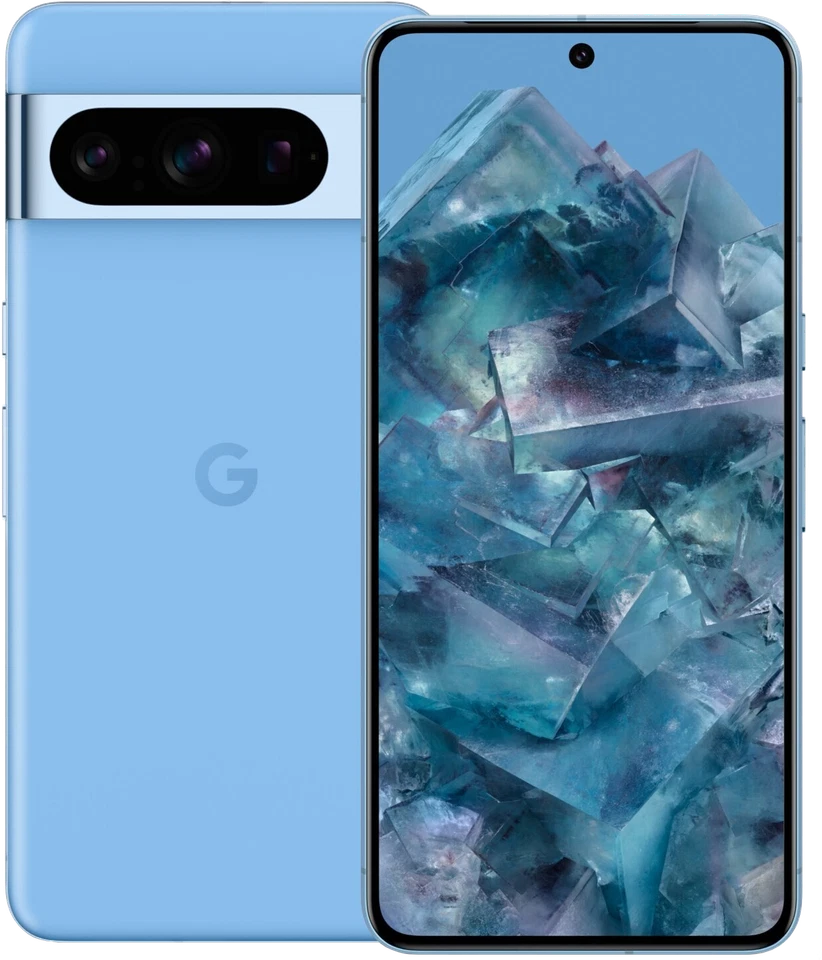 Google Pixel 8 Pro 5G Dual-SIM 256 GB blau Smartphone Handy Ohne Vertrag Android