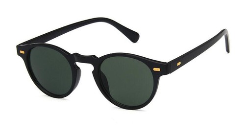Vintage Oval Round Shape Small Sun Glass Unisex Full Rim UV400 Rx able - 第 8/17 張圖片