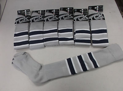 TCKSports Pro Builder Baseball Socks Navy//Grey//White