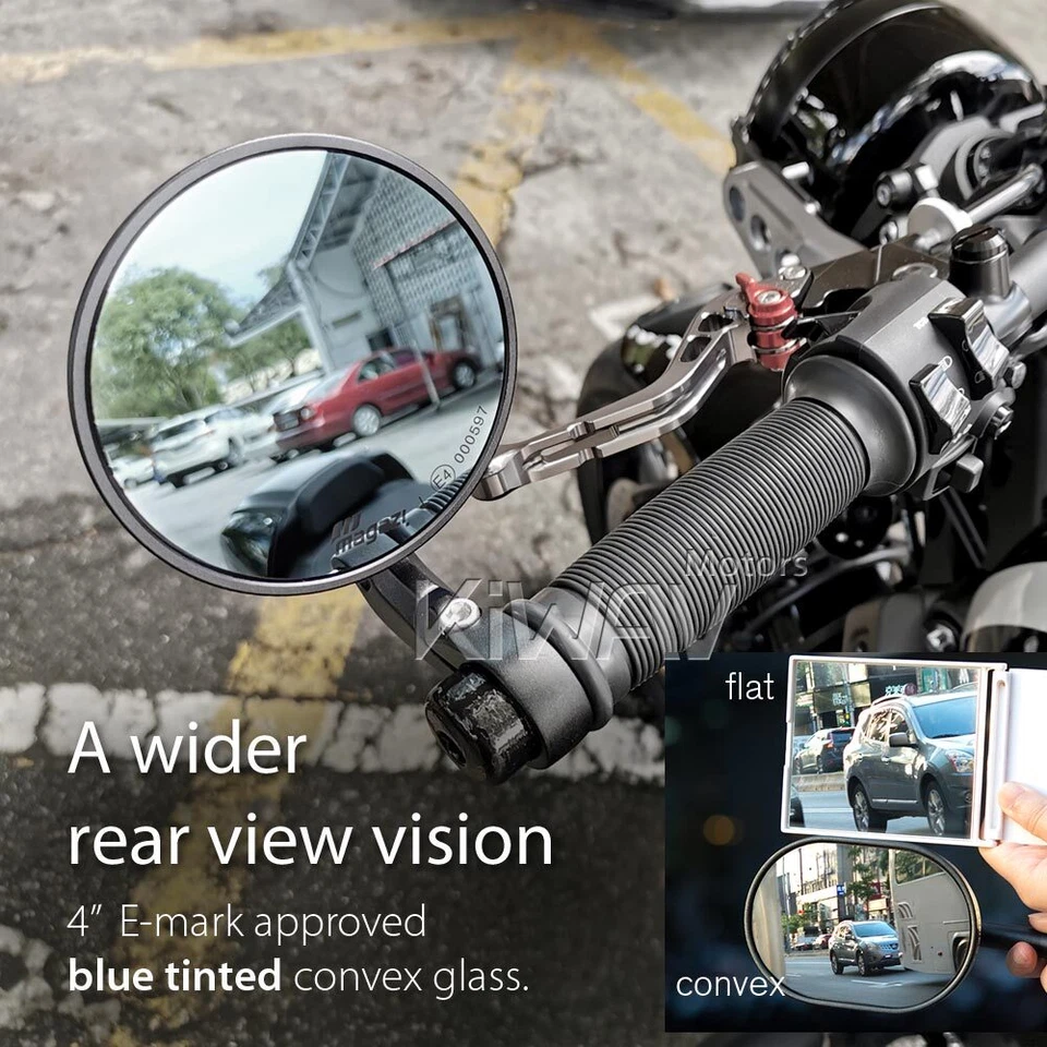 Бар конца зеркала BOB круглый черный подходит некоторые Aprilia с резьбой OEM руль - Изображение 4 из 4