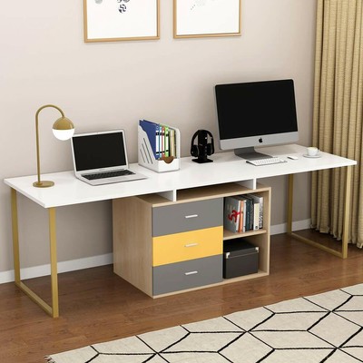Tribesigns 87 Extra Long Computer Desk For Two Person With