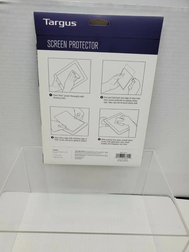 2--Targus Screen Protector Scratch Resistant Screen Protection iPad Air 2 & 1  - Image 2 of 2