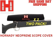 Hornady 99133 Scope Cover Black Neoprene Slip On - 2 Two Pack 