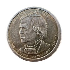 2011-P Andrew Johnson Presidential Dollar 17th President 1865-1869 US Coin