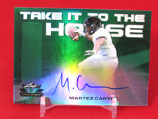 Martez Carter AUTO /60 RC Take It to the House 2018 Leaf Metal Draft