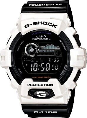 Casio Watch G-SHOCK G-LIDE Radio Solar GWX-8900B-7JF Black White Men's NEW  | eBay