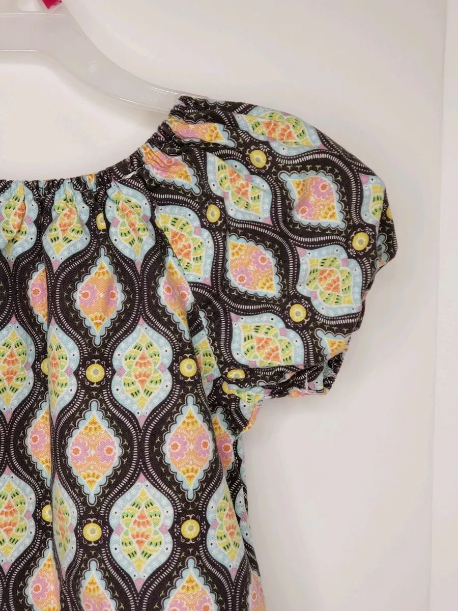 Lolly Wolly Doodle Baby 3 Boutique Easter Dress Puffy Sleeves Bright Boutique