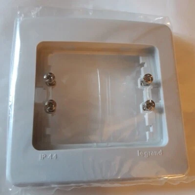 LEGRAND Sagane Plexo 85500 IP44 Gris clair Enjoliveur simple Plaque Neuf