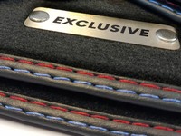 Exclusive FußMatten FüR BMW 3Er E46 Cabrio HöChste QualitäT Velours Metal Logo