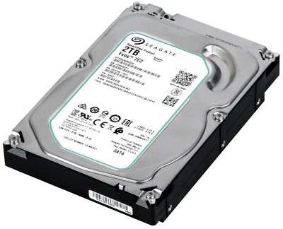 FESTPLATTE SEAGATE EXOS 7E2 ST2000NM0008 2TB 72000U/min 128MB SATA III 3.5''