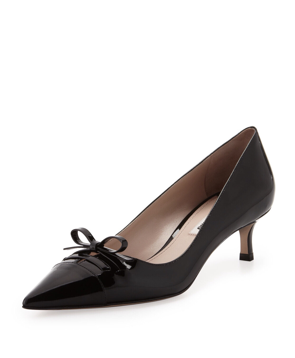 Miu Miu Shoes Bow Kitten Heels Size 39.5 NEW | eBay