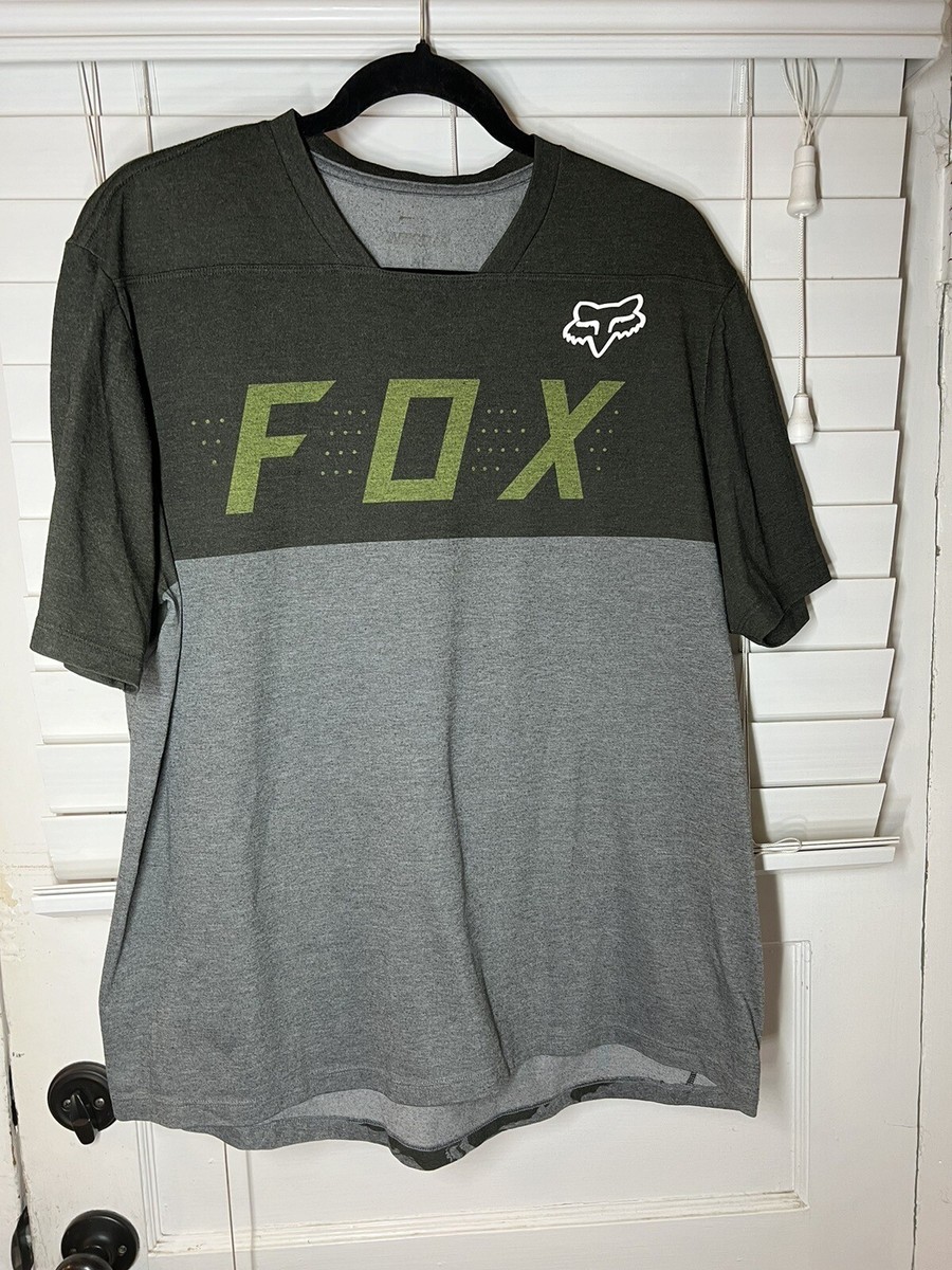 Fox Racing Indicator Mountain Biking Jersey Men's Green Gray XL T