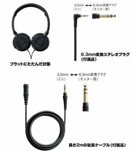 YAMAHA HPH-200 Kopfhörer (Schwarz) 90931 Japan Import - Bild 9 von 11
