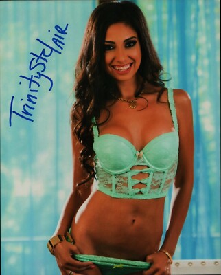 *PULLING PANTIES DOWN* Trinity St. Clair Signed 8x10 AUTO CORSET