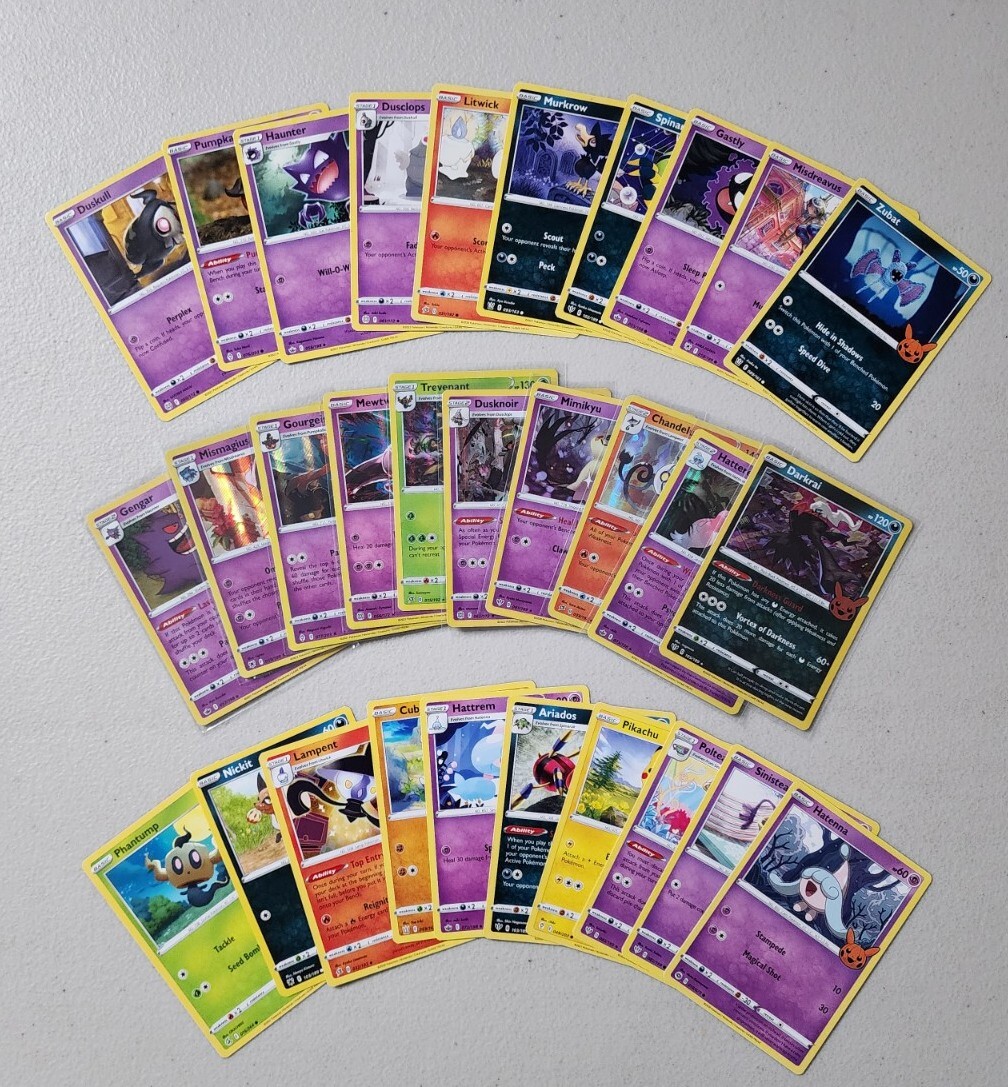 POKEMON TCG Trick or Trade Halloween 2022 Complete 30 Card Set W/ Holo Cards