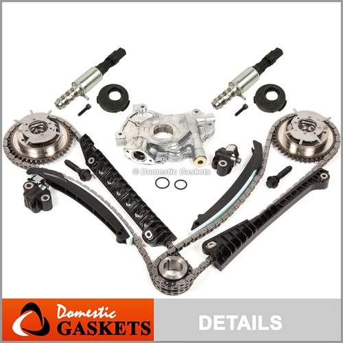Complete Timing Chain Kit With Oil & Water Pump + Cam Phasers For 04-08 Ford F150 & Lincoln 5.4L 3V Triton