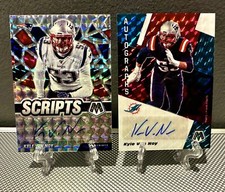 (2) 2020 2021 Mosaic KYLE VAN NOY Autos Silver Choice Prizms🔥Patriots Ravens