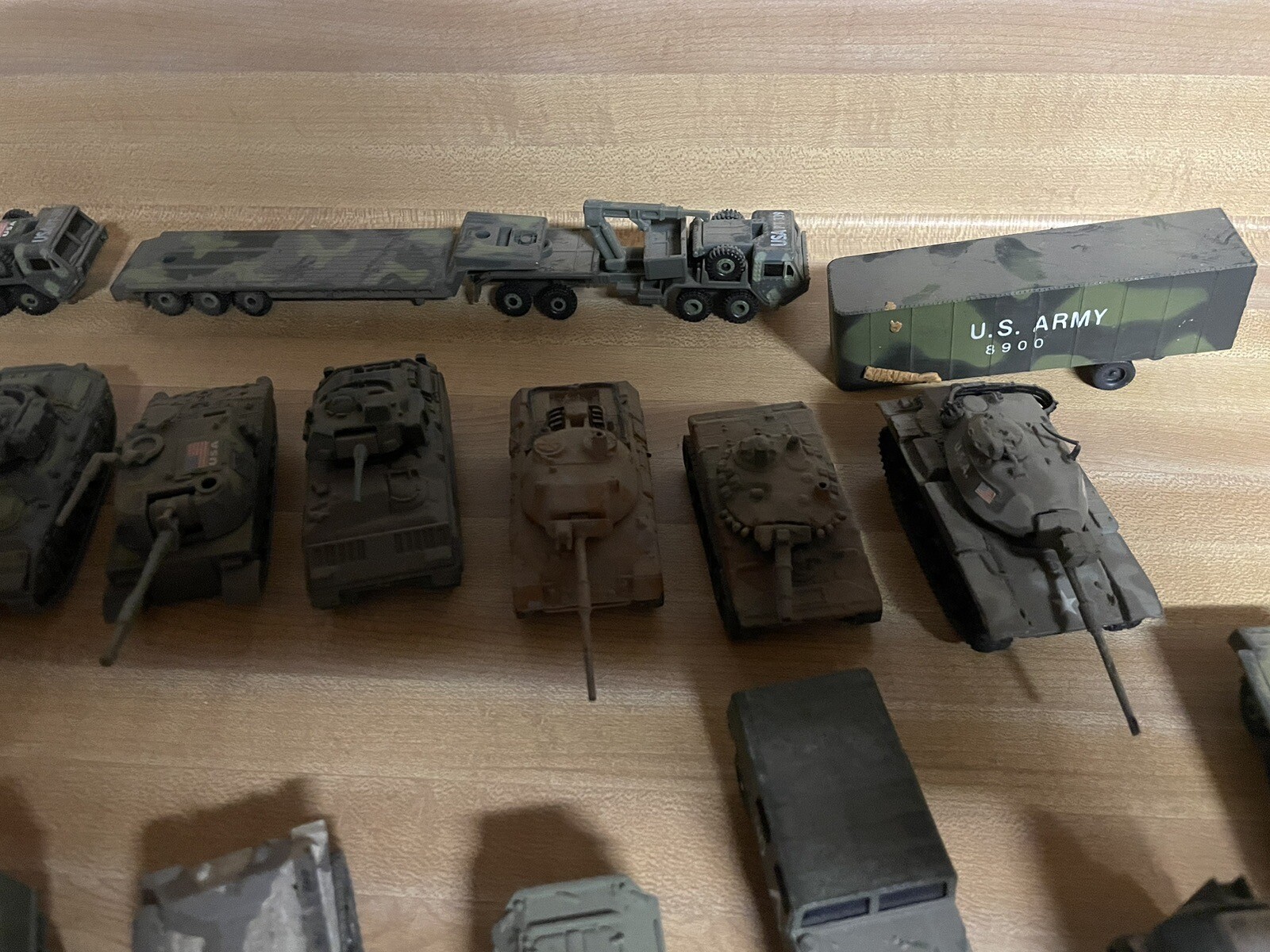 Huge LOT Vintage WW2 Military Toy Vehicles Tanks, Jeeps US Army German