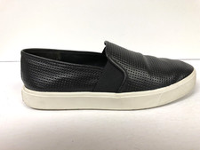 Vince Women's Blair, Slip-On Sneaker, Leather Black, Size 7M.