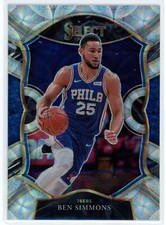 Ben Simmons 2020-21 Panini Select Concourse SIlver Scope Prizm #34 76ers