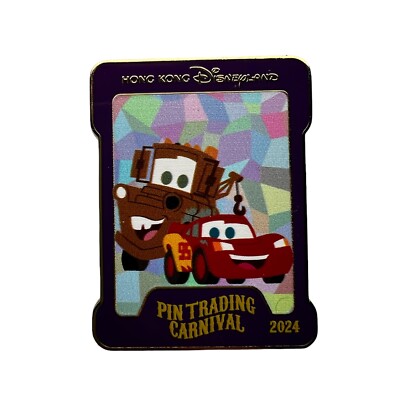 Disney 2024 HKDL Pin Trading Carnival Cars Mater Lightning McQueen LE 750 Pin