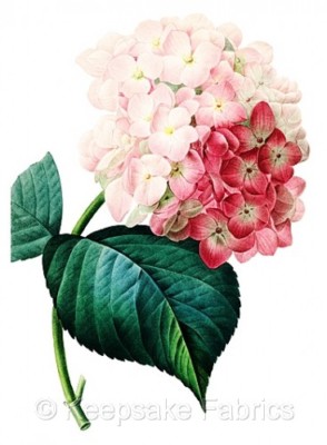 Lovely Hydrangea Cotton Crazy Quilt Block Multi Size