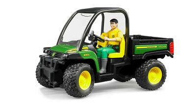 Bruder 02490 John Deere Gator XUV 855D mit Fahrer Figur Mann Traktor Golf