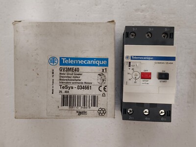 TELEMECANIQUE GV3ME40 MOTOR PROTECTION CIRCUIT BREAKER RANGE 25-40AMP FAST SHIPP