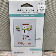 Spellbinders Paper Arts Cutting Dies - Dancin'  Snowman (legs swing back/forth)