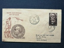 FRANCE PREMIER JOUR FDC YVERT 918 CLEMENCEAU PRESIDENT CONSEIL 15F VENDEE 1951