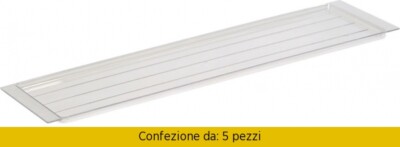 VASCHETTA RACCOGLIGOCCE SCOLAPIATTI CM 24X1,5X74 - Foto 11