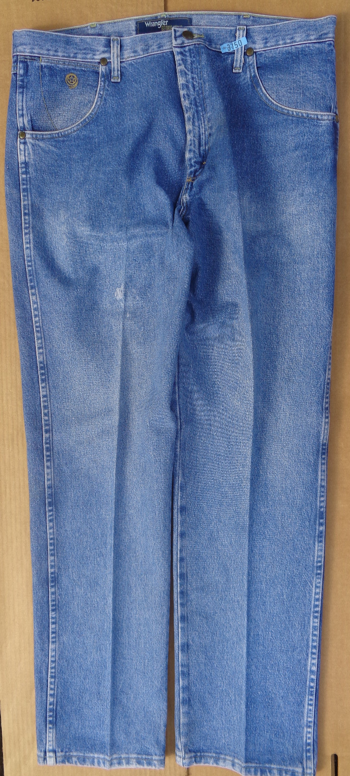 Wrangler George Strait Cowboy Cut Collection mens 38 x 32 blue jeans 100% cotton