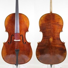 German Oil antique A "Montagnan  a 1742" Copy 4/4 Cello,Wide body 8030